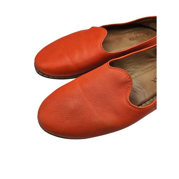 Charix Leather Orange Slip On Loafers Sz 11.5 (43) - Picture 2 of 7